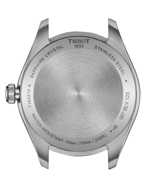 Tissot Metallic Swiss Pr 100 Stainless Steel Bracelet Watch 34mm