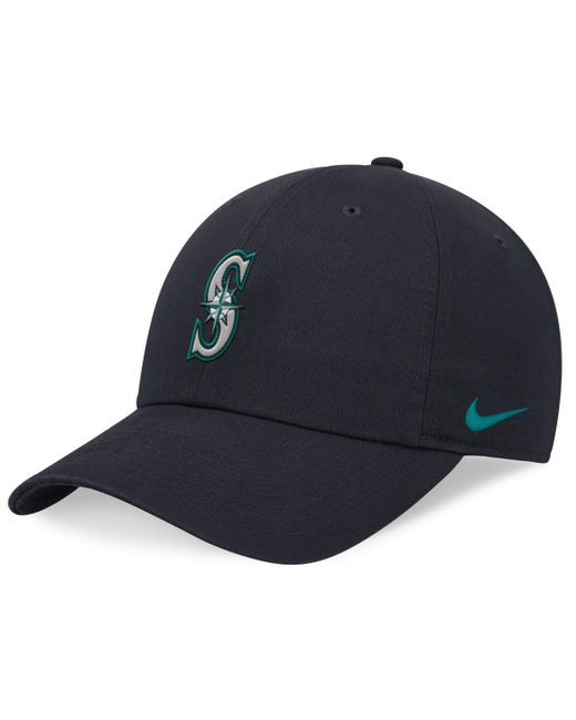 Nike Blue Navy Seattle Mariners Evergreen Club Adjustable Hat for men