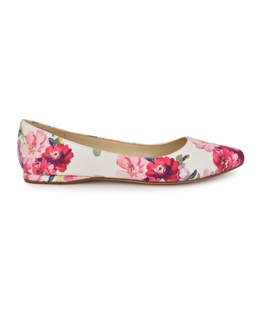 Nine West Pink Speakup Round Toe Slip-on Casual Flats
