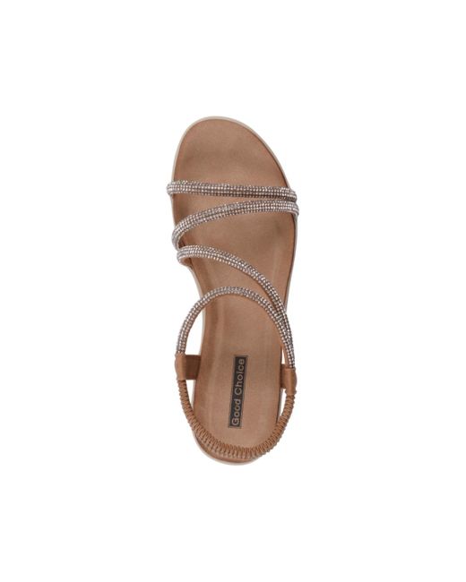 Gc Shoes Metallic Emory Embellished Wedge Sandals