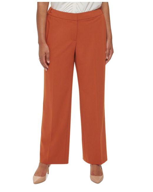 Calvin Klein Synthetic Plus Size Lux Highline Pants | Lyst
