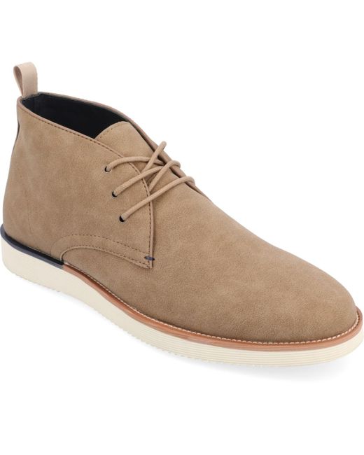 Vance Co. Natural Jimmy Plain Toe Chukka Boots for men