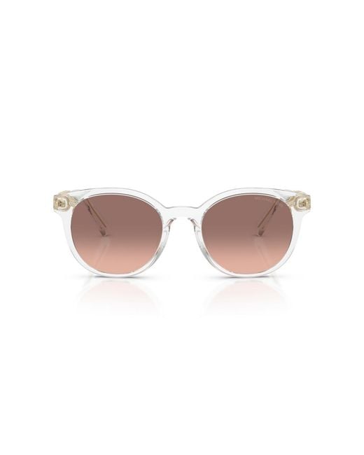 Michael Kors White Round Sunglasses