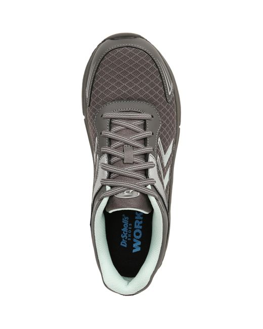 Dr. Scholls Gray Blaze Work Slip-resistant Work Oxfords