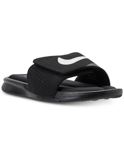 Nike Black Men's Ultra Comfort Slide Sandals From Finish Line for men
