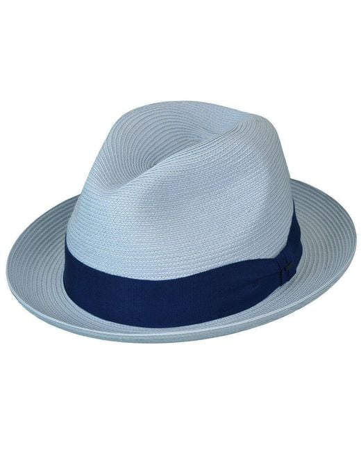 Bailey 1922 Blue Craig Braided Fedora for men