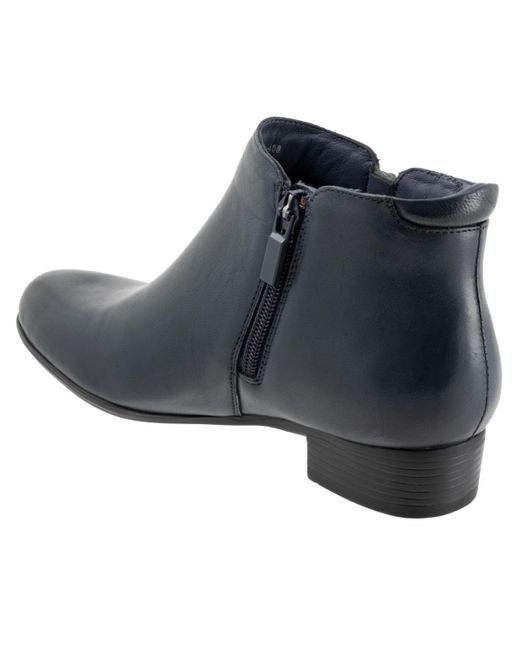 Trotters Blue Major Bootie