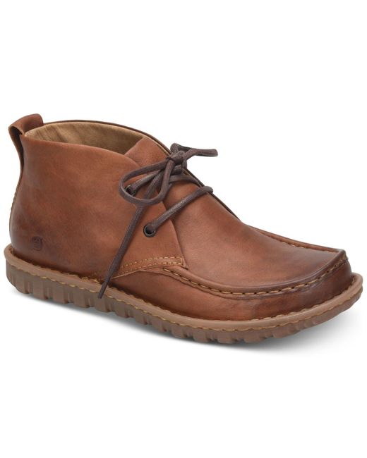 Born Brown Glenwood Moc-toe Chukka Boots for men