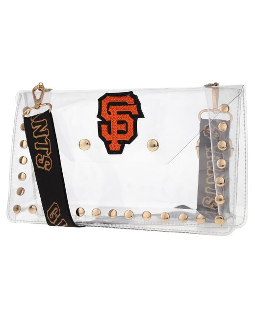 Cuce White San Francisco Giants Crystal Clear Envelope Crossbody Bag