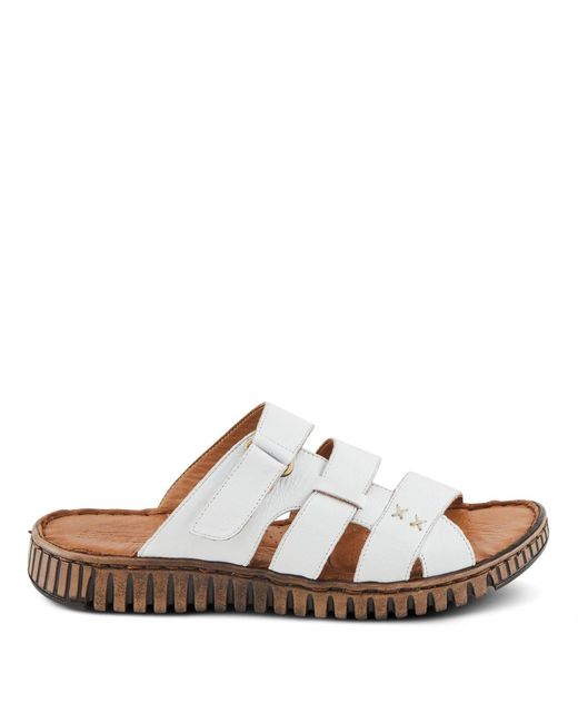 Spring Step White Olly Slides