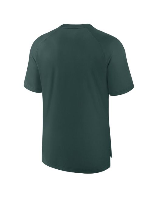 Nike Green Athletics Authentic Collection Pregame Raglan Performance T-shirt for men