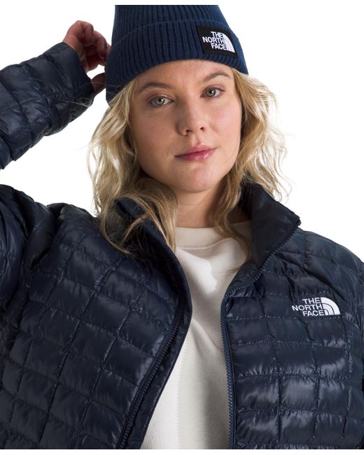 The North Face Blue Plus Size Thermoball Regular Fit Puffy Jacket