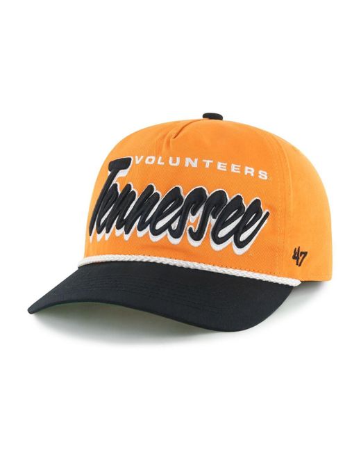 '47 Orange Tennessee Volunteers Drop Shadow Rope Hitch Adjustable Hat for men