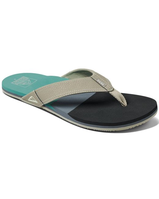 Reef Tri Newport Flip Flops in Gray for Men - Lyst