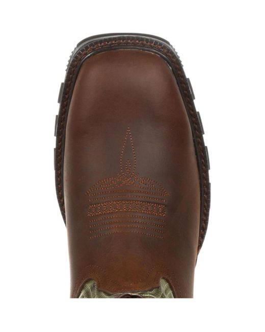 Durango Brown Maverick Xp Waterproof Western Work Boot for men