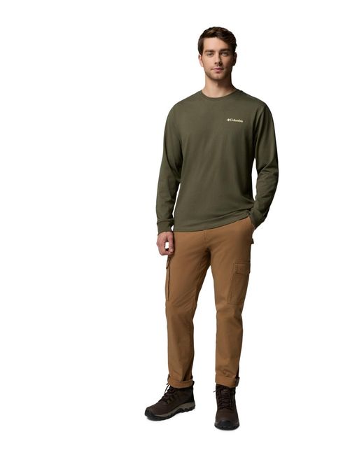 Columbia Green Kodak Graphic Long-sleeve T-shirt for men