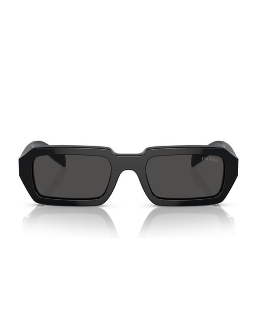 Prada Black Symbole Geometric Sunglasses