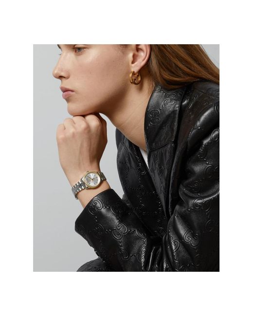 Gucci Metallic Swiss G-timeless Two-tone Stainless Steel Bracelet Watch 29mm