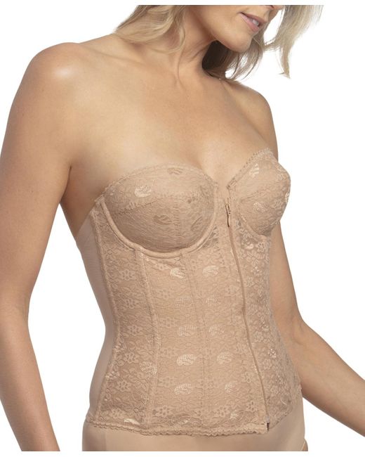 Dominique Natural Francesca Lace Front Closure Strapless Bra