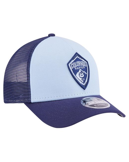 KTZ Blue Colorado Rapids Color Pack 9forty A-frame Adjustable Trucker Hat for men