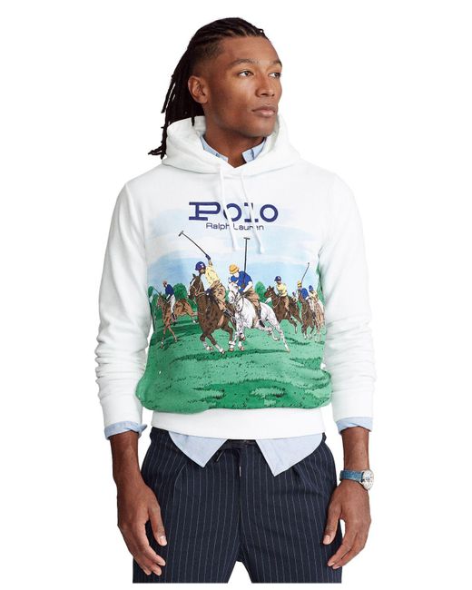 Polo Ralph Lauren Polo Match Fleece Hoodie for Men | Lyst