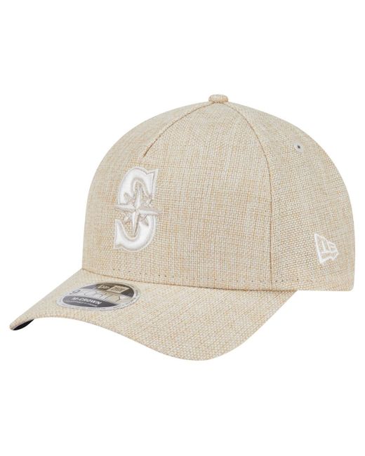 KTZ Natural Seattle Mariners Cotton Weave M-crown A-frame 9forty Adjustable Hat for men