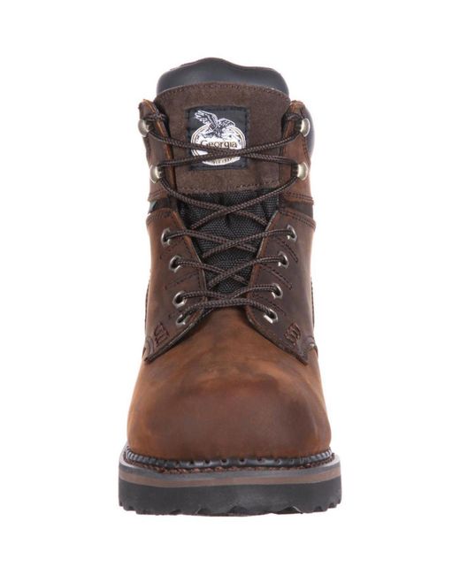 Georgia Boot Brown Brookville Waterproof Work Boot for men
