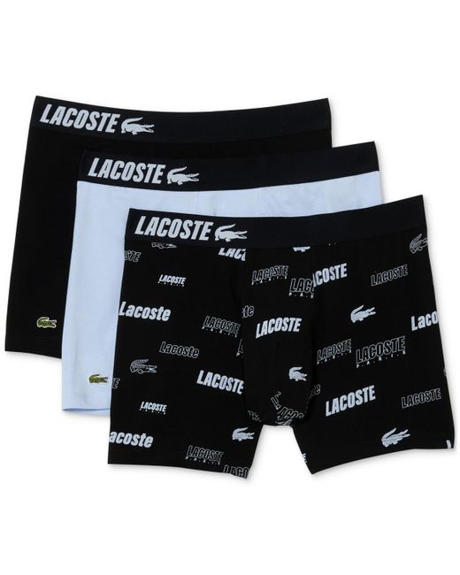 Lacoste Black Boxer Brief Underwear for men
