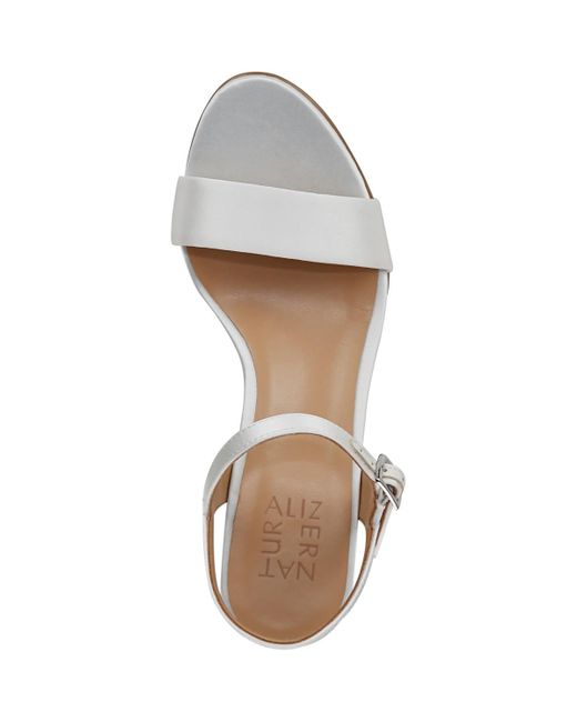 Naturalizer Metallic Bristol Block Heel Dress Sandals