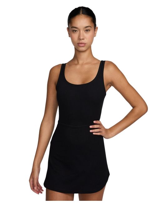 Nike Black One Dri-fit Scoop Neck Sleeveless Dress