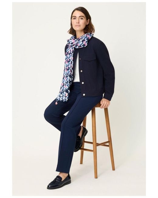 Olsen Blue Pique Jacket