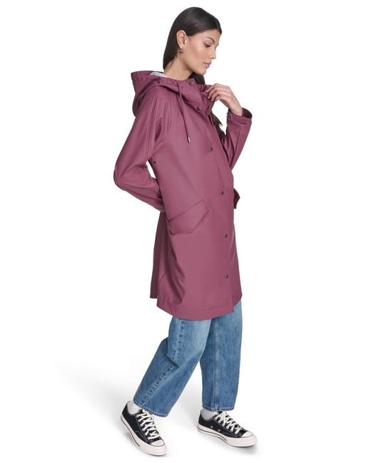 Levi's Red Raglan Sleeve Rain Jacket