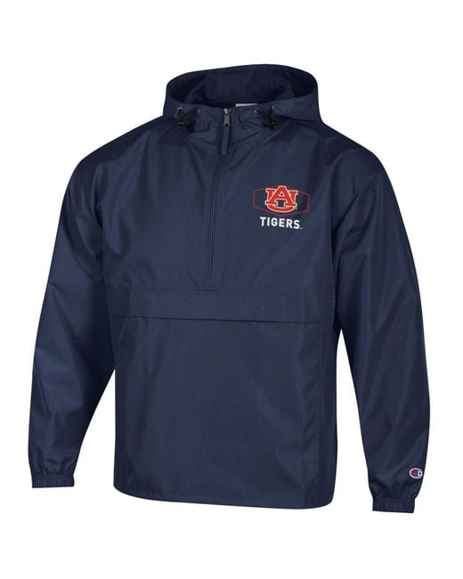 Champion Blue Ole Miss Rebels Delay Packable Half-zip Jacket for men
