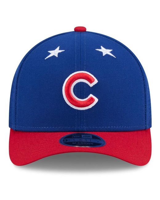 KTZ Blue Royal/red Chicago Cubs 2025 Mlb All-star Game 9forty M-crown Adjustable Hat for men