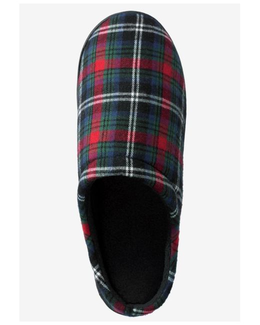 Kingsize Black Big & Tall Fleece Clog Slippers for men