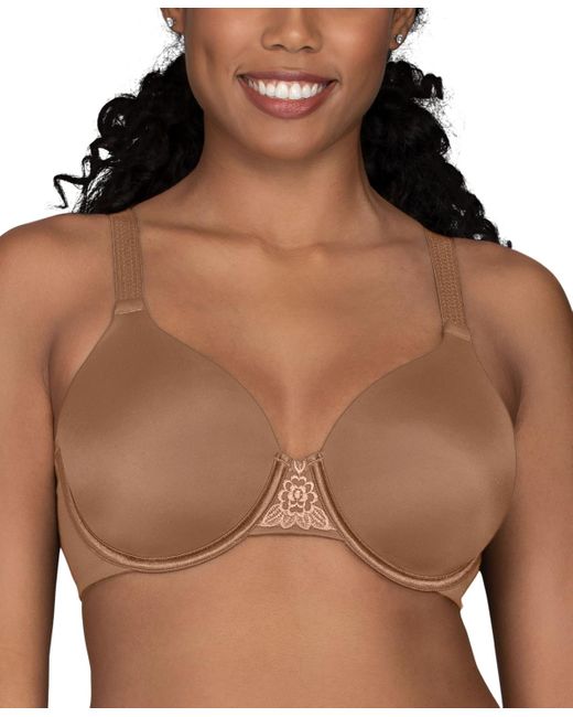Vanity Fair Brown Beauty Back Smoothing Full-figure Contour Bra 76380
