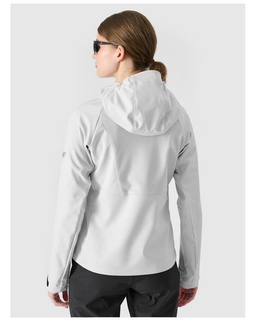 4F Gray Windproof Softshell Jacket