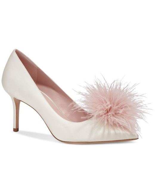 Kate Spade Pink Marabou Dress Heels
