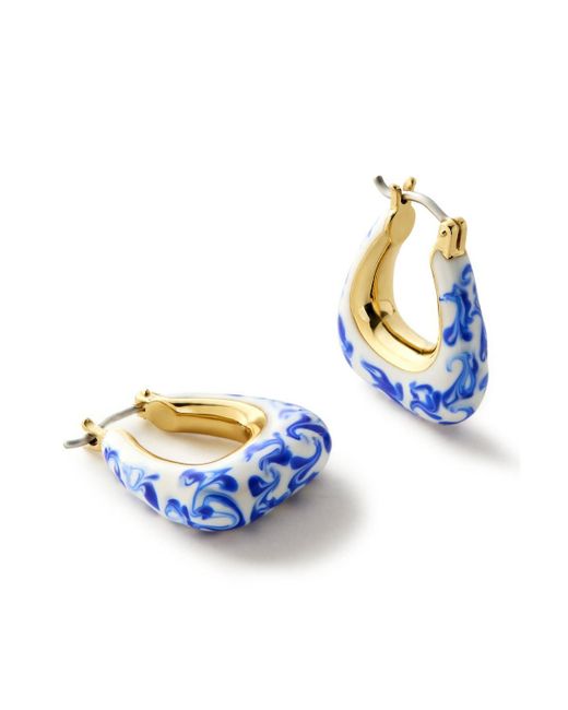 Ana Luisa Statement Earrings - Dakota Marble Blue