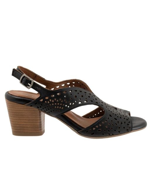 BUENO Black Caroline Sandal