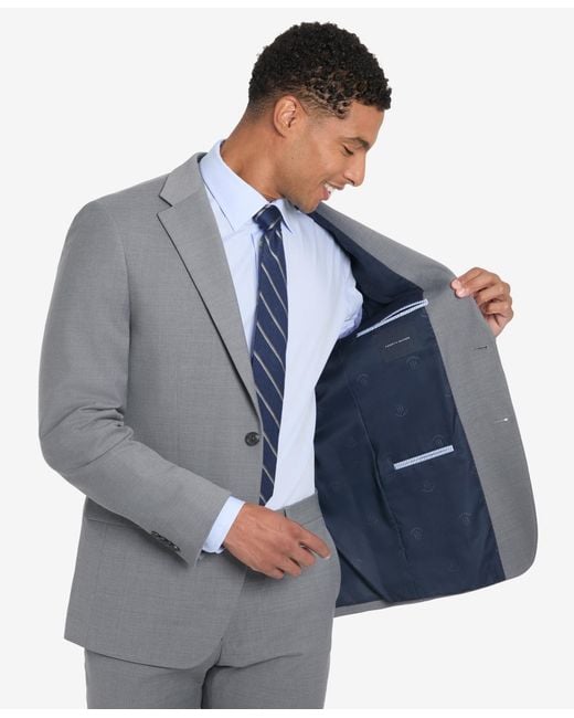 Tommy Hilfiger Gray Solid Suit Separate Jacket for men