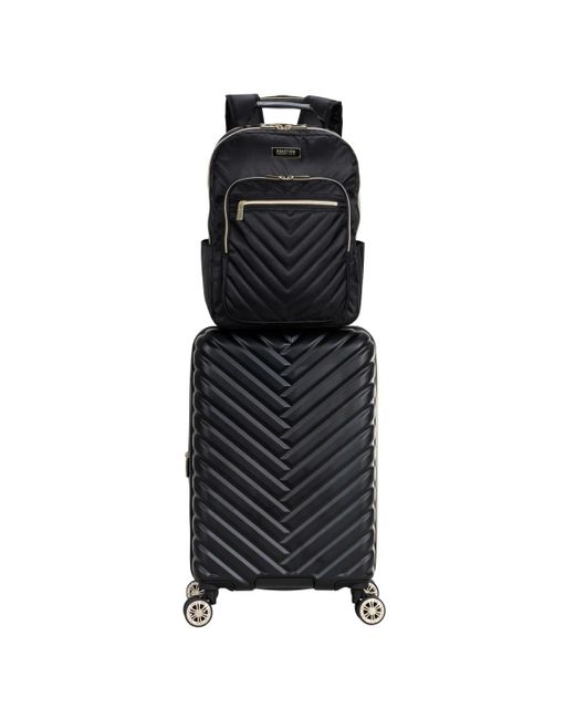 Cole Reaction Madison Square Hardside Chevron Expandable 2pc 20" Carry On luggage