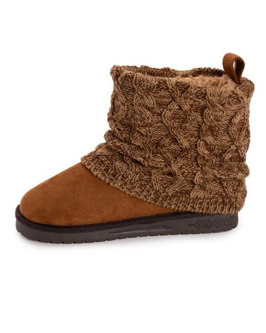 Muk Luks Brown Laurel Boots