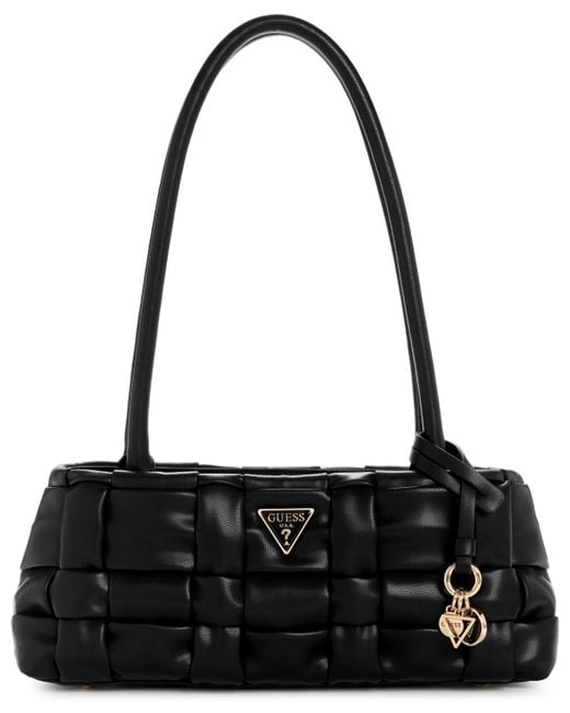 Guess Black Marion Shoulder Satchel Bag