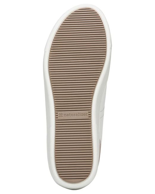 Naturalizer White Morrison Lace Up Sneakers