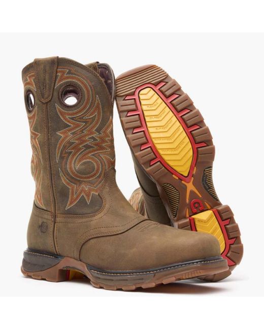 Durango Brown Maverick Xp Composite Toe Waterproof Western Work Boot for men