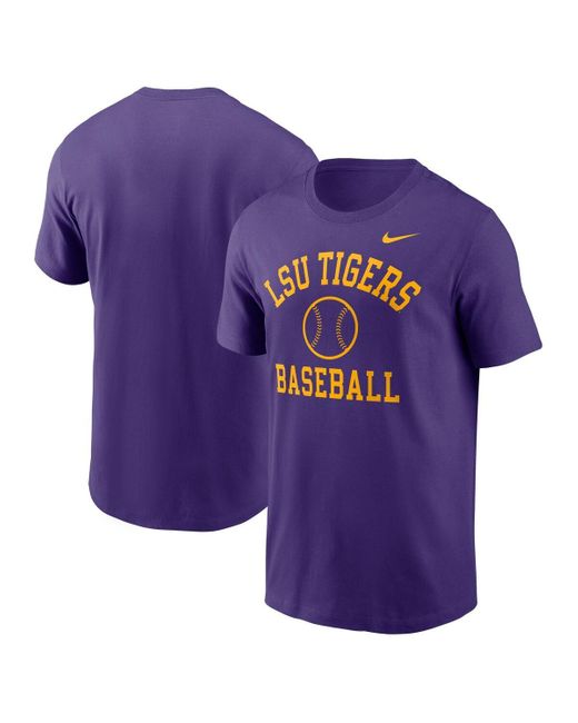 Nike Purple Lsu Tigers Essential Baseball Arch T-shirt for men