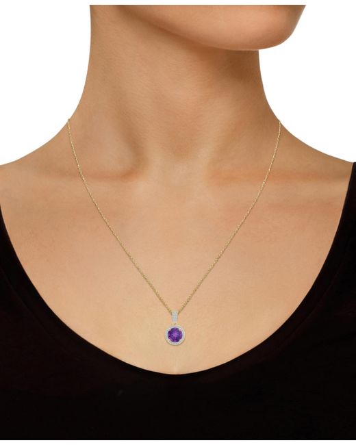 Macy's Metallic Lab-created Amethyst (1-1/4 Ct. T.w.