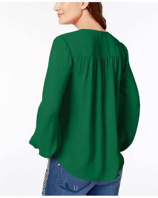 INC International Concepts Inc Surplice Top Created For Macy s in Green Lyst