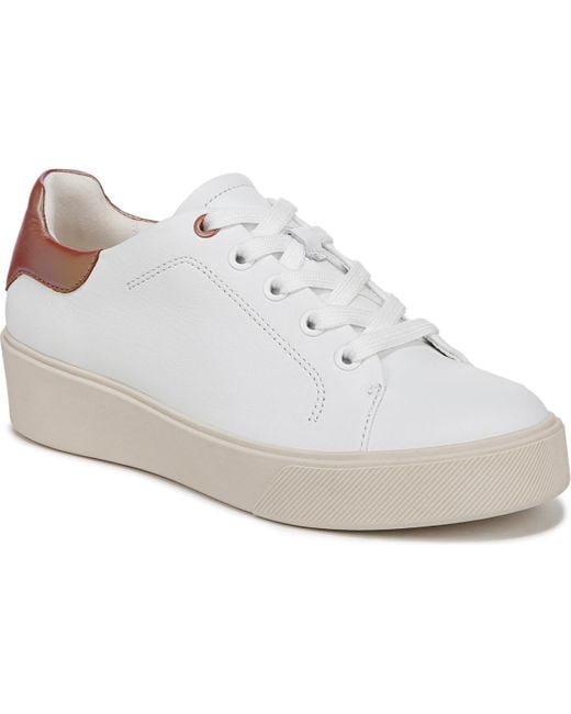 Naturalizer Women's White Morrison Round Toe Lace Up Sneakers